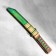 Wooden souvenir "Tanto knife", in a scabbard, green