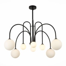 Ceiling Ceiling ST LUCE. SL1204.402.08. Jineto. 8x5 watts, G9, 4000K, 100x100x66.3 cm, black color