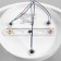 Rose chandelier 3x40W E27 white, gold 42x42x23cm