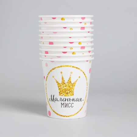 A single -paper glass "Little Miss", 250 ml-1