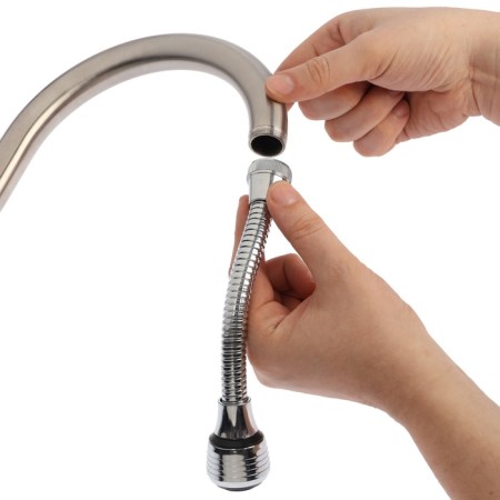 Zein aerator, on a flexible hose, 180mm, universal, plastic-11