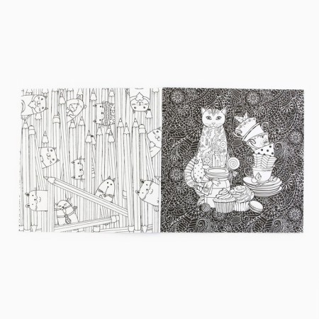 Coloring - anti -stress, album "Kotonastration", 20 p.-5