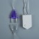 Garland “Curtain” 2 x 1.5 m, IP20, transparent thread, 360 LED, purple glow, 8 modes, 220 V