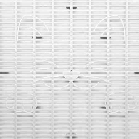 Toilet with a grid, 45x34x15 cm, gray-5