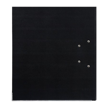 A4, 75 mm registrar, calligrata, PVC, embossing "Len", metal edging, pocket for a spine, black, black, mix-15