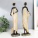 Polystone souvenir "African with a jug in a light dress with leaves" MIX 8.5x6.3x33.5 cm