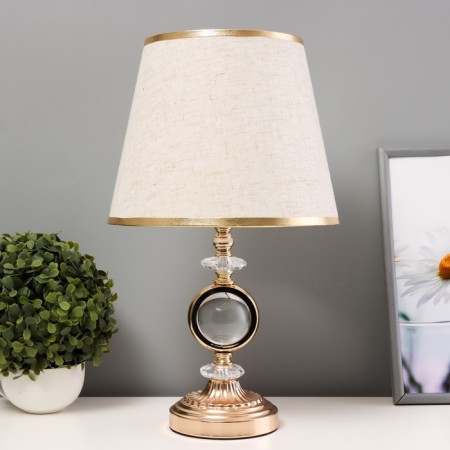 Board lamp with backlight "Rundy" E27 40W gold 24x24x41 cm