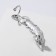 Earring "Kaff" Feather Silver, silver color