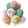 Latex ball 12 “Image”, pastel, 1-way, 5 designs, set 25 pcs.