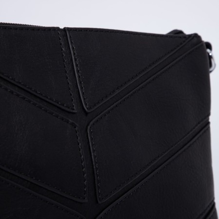 Bag Cross-Bodi with a zipper, black color-3