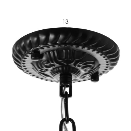 Luracia chandelier 6he27 40W Black and white 77x77x37-72 cm Bayerlux-5