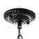 Luracia chandelier 6he27 40W Black and white 77x77x37-72 cm Bayerlux