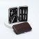 The manicure set “reptile”, 6 objects, in case, brown color/black color