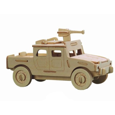 3D model of a wooden miracle-brown "military SUV"