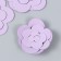 The workpiece of Foamiran "Flower Curly" 10x9.5 cm set 5 pcs. lilac