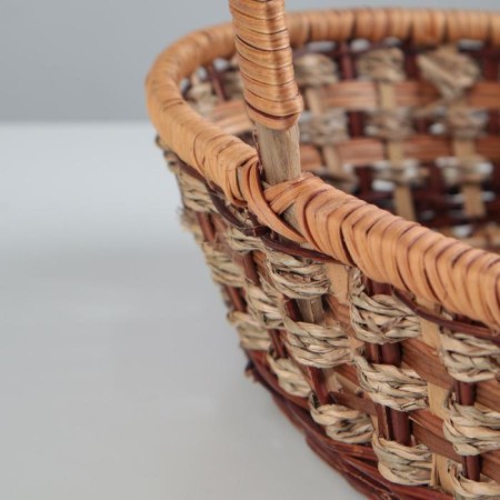 Wicker basket, 25 × 32 × 8/34 cm, rattan, ray-5