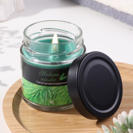 Candle in the bank Aromatic "coniferous needle", 25 hours