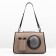 Overnight bag with organizer and porthole, 43 x 24 x 28 cm, beige