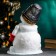 New Year's figure "Snowman with a bucket on the head" 30x28cm
