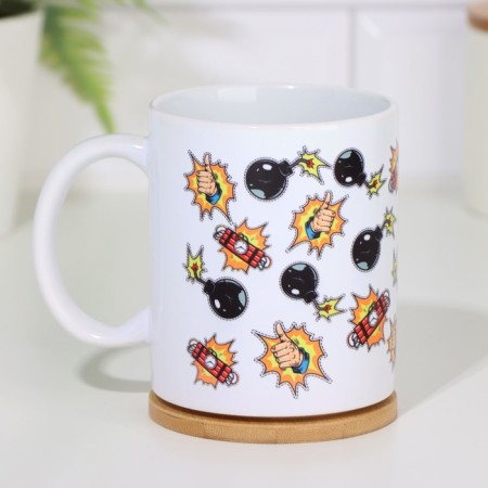 Sublimation mug "Bombic fluid", with application-3