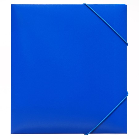 Elastic band A5, 500 μm, calligrata, spine 30 mm, embossing "sand", blue-1