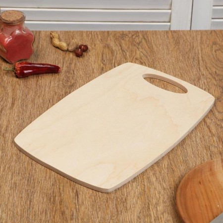 Board wooden "barrel", handle neckline, 29 × 21 × 0.7 cm