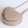 Bag Women's Cross-Bodi with a zipper, beige color