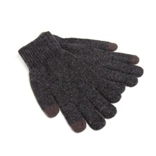 Men's gloves minku is plain, col. Gray, rr 9-10 (22-24 cm)
