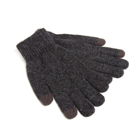 Men's gloves minku is plain, col. Gray, rr 9-10 (22-24 cm)