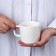 Ceramic "Geometry" white mug, 260 ml, white color