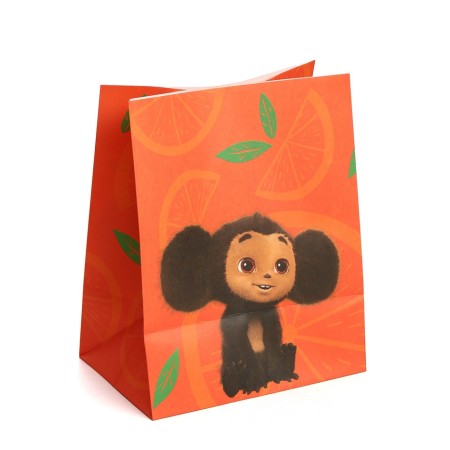 A set of craft packages with stickers, Cheburashka, 18x22x12 cm-7