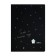 A4 sketchbook, 30 black sheets on the crest, "Star Night", density 70 gr., Mix