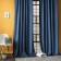 Set of curtains "Jerry", size 140 x 270 cm - 2 pcs, grab - 2 pcs, color blue