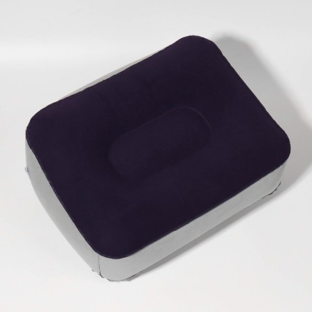 Inflatable pillow, 37 × 28 × 15 cm, blue/gray color-2