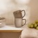 A set of mugs of ceramic SL Home "Molveno", 400 ml, brown color