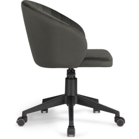 Computer chair Plastic/velor, black/graphite 59x60x78 cm-3