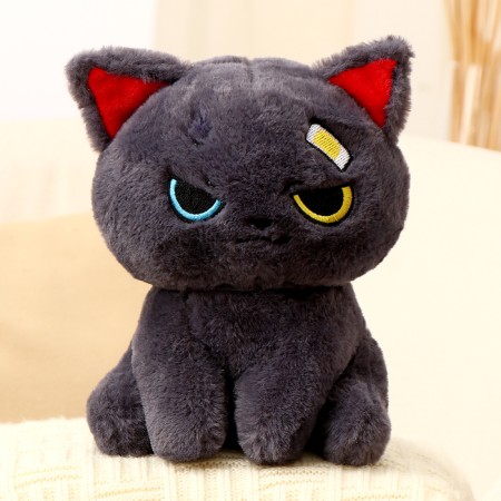 Soft toy "cat", 20 cm, gray color