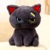 Soft toy "cat", 20 cm, gray color