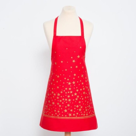 Apron Ethel Gold Stars 60x65cm, 100%HL, 190g/m2-3