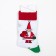 Socks "Santa Claus with a bag", white color, size 23-27 (38-41)