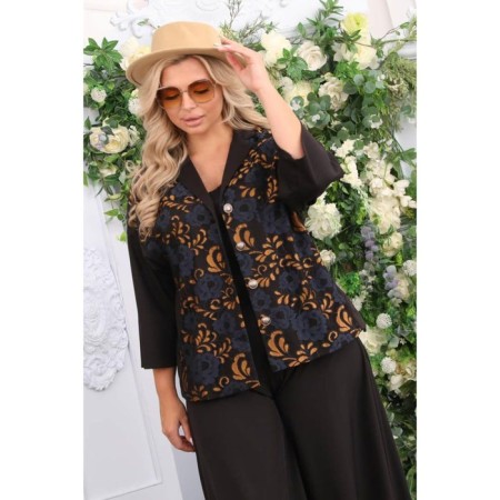 Female jacket, size 52, black color-6