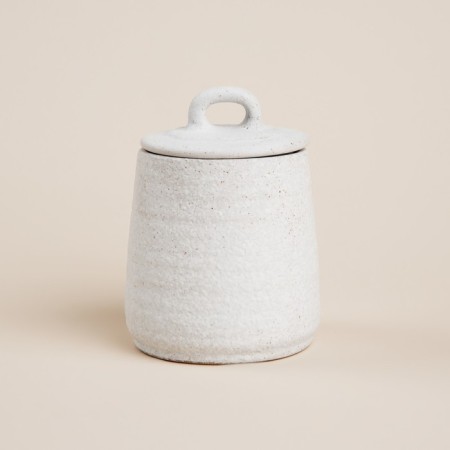 Ceramic sugar tower SL Home "Arena Blanca", 400 ml, 9.5 × 12.5 cm, white color-4