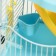 A cage for rodents "Pigger", equipped with a lock, 27 x 21 x 31 cm, blue