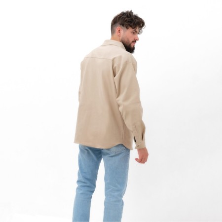 Men's shirt mist overSize size 48, milk-4