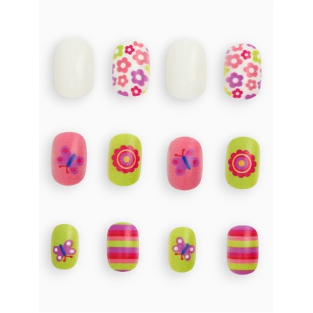 Children's false nails "Floral Dream", 12 pcs-1
