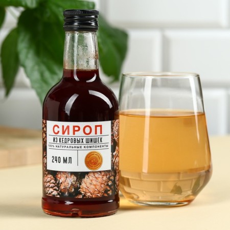Syrup from cedar cones, 240 ml.