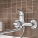 Bath mixer RMS SL128-006E, single-leaf, with shower, rotary surveillance, chrome 434147