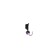 Mormyshka column black, white eye + cube Granen chameleon, weight 1 g