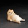 Souvenir "Lazy cat" 4x4x7 cm, porcelain color mix
