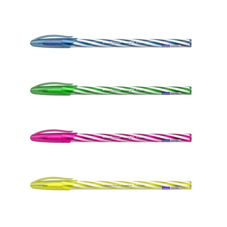 A set of ballpoint pens Erichkrause Neo Candy, 4 pieces, needle node 0.7 mm, blue ink, MIX case-6